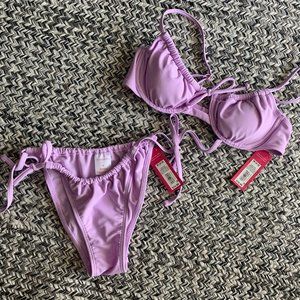 Shirred Underwire Bikini Set - Xhilaration